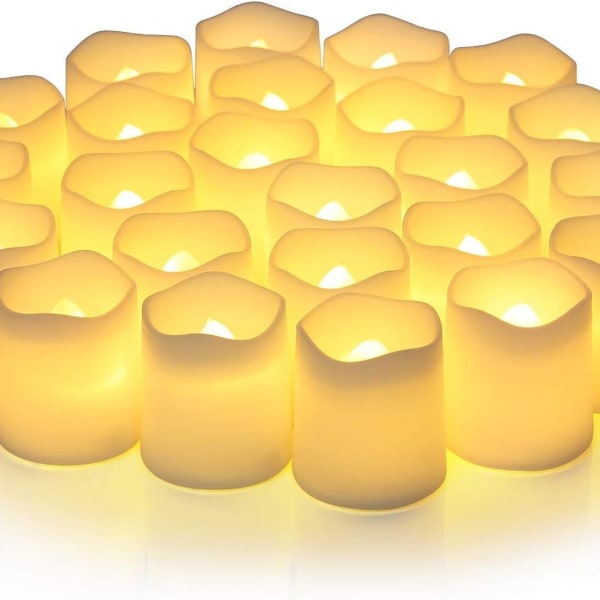 Flammeløse votive lys: Høy kvalitet, enkel å bruke