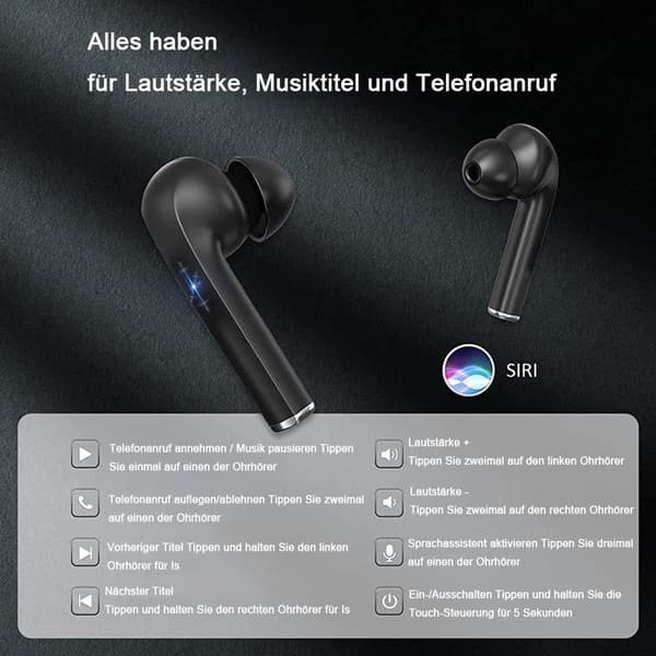 Bluetooth-hörlurar, trådlösa hörlurar, brusreducerande hörlurar