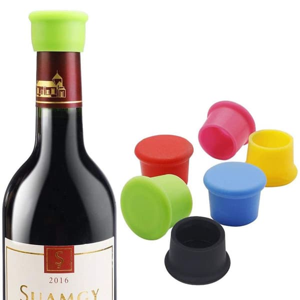 8-pack silikonflaskeproppar, vinflaskeproppar/ölförslutningslock, KLB