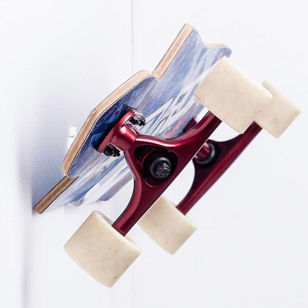 Väggfäste för skateboard och longboard, vertikal, horisontell, KLB