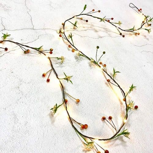 LED-lyssnor 20 LED kunstige blomster dekorative