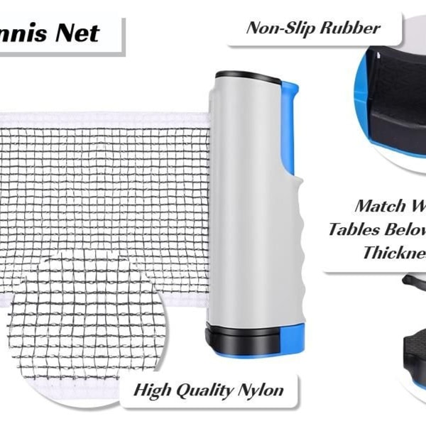 Ping pong nett, sammenleggbart bordtennisnett, ping pang nett