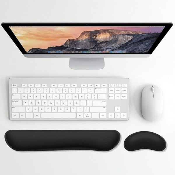 Keyboard håndledsstøttepude Memory Foam sæt håndledsstøtte