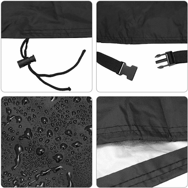 Trädgårdsstolsöverdrag, 210D Vattentät Dammtät Fällbar Stolsöverdrag i Polyester - 210x 75 x 80 CM KLB