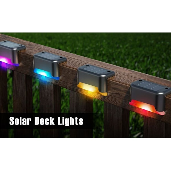 4-pack Soltrappbelysning Solbelysning för Däck Utomhus LED Soltrappbelysning IP65