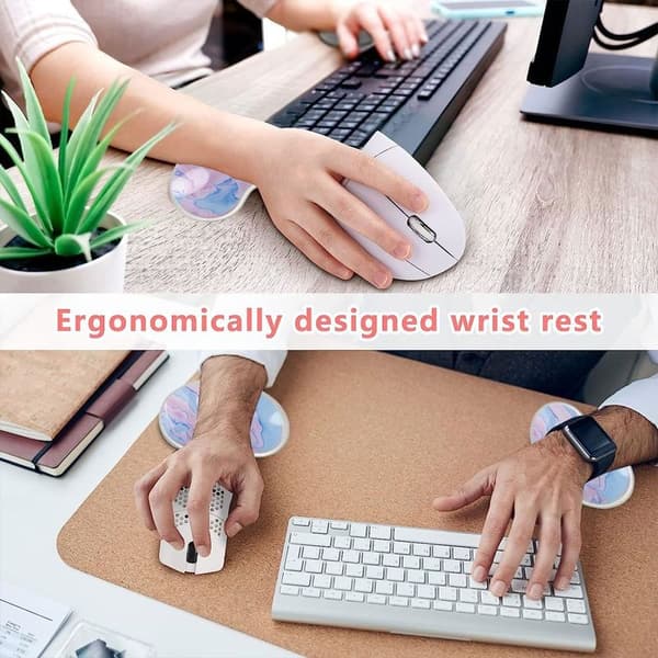 Ergonomisk Silikon Håndleds Mouse Pad Transparent Håndleds Pad Style 2