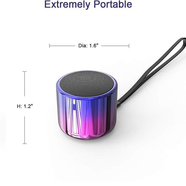 Trådlös Mini Bärbar Bluetooth-högtalare Super Stereo IP65