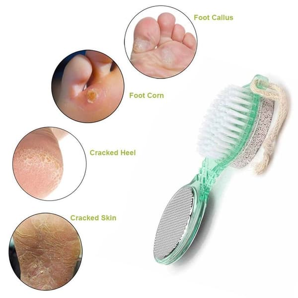 Fotfil Callus Remover - Multipurpose Home Pedicure Tools Grønn