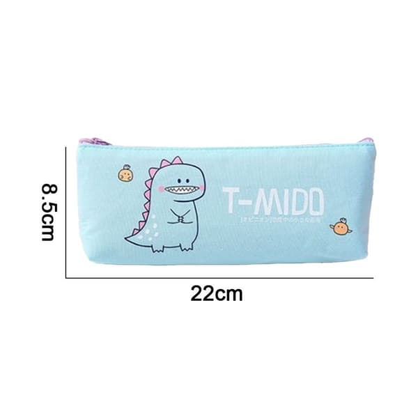 Pencil Case Stor Kapacitet Lynlås Pencil Case Blå KLB