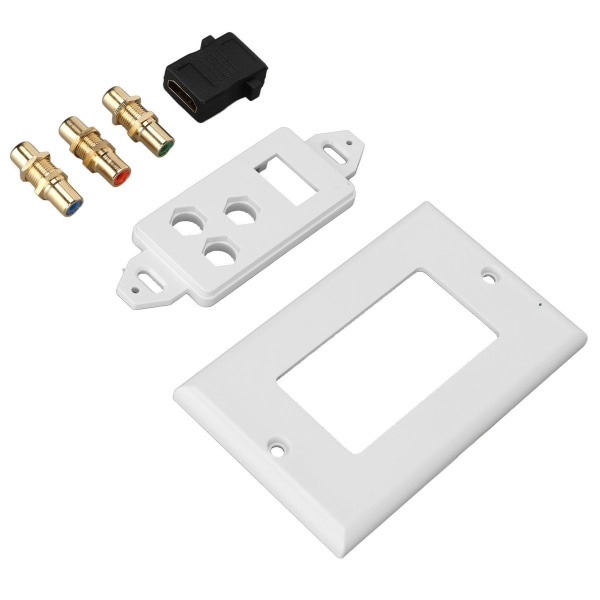 3RCA seinään asennettava litteä HD Multimedia Interface 4K Ultra HD AV KLB