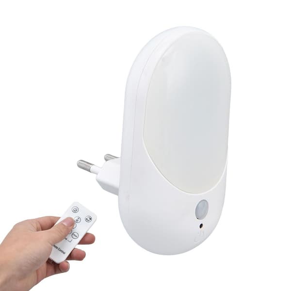 LED infrarød sensor nattlys, 7 knappers fjernkontroll KLB