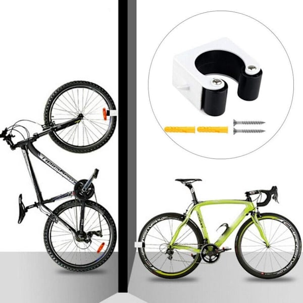 2 stycken cykelparkeringsspännen, väggfäste för mountainbike, racercykel, vertikalt