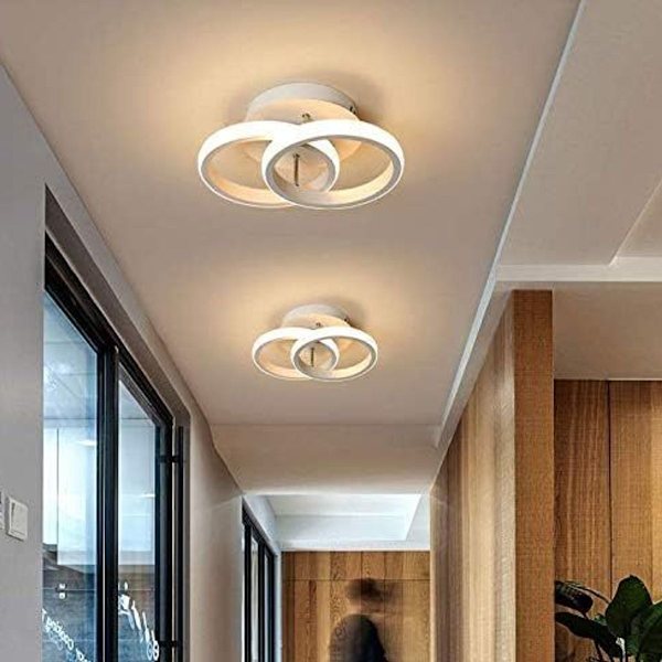 Modern LED-taklampa, rund design, varmt ljus för hem KLB