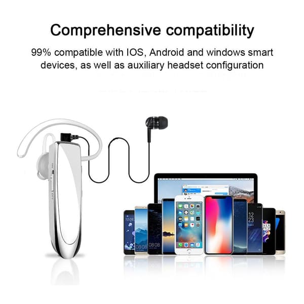 Uusi Bluetooth-kuuloke V4.1 Langaton kuuloke Bluetooth Valkoinen