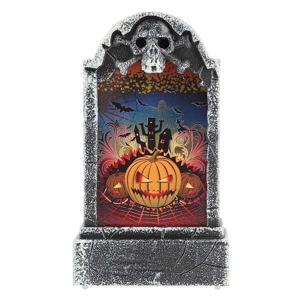 Halloween rekvisitter, simulert gravsteinformet lampe KLB