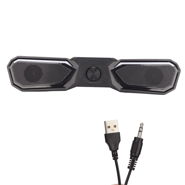 Pöytäkaiuttimet, USB -käyttöinen stereo soundbar pienille tietokoneille KLB
