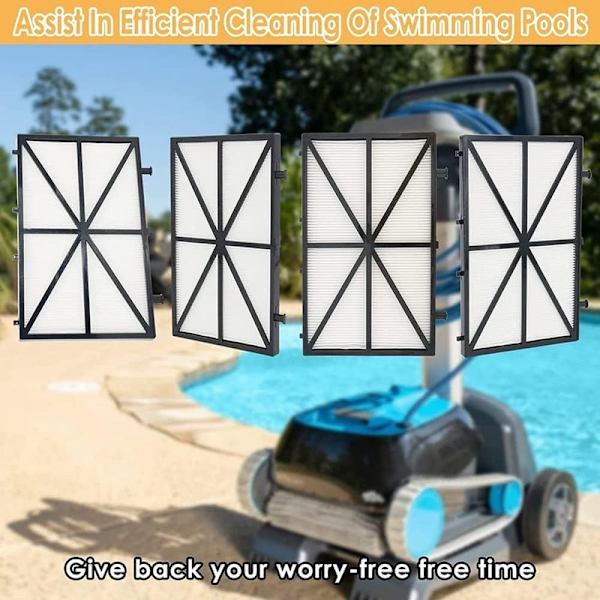 4-pack poolfilterpatroner ersättning RCX70101PAK2 AquaVac TigerShark SharkVac