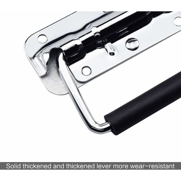 2 stk. sammenleggbare håndtak i rustfritt stål 110 x 41 mm, sølv KLB