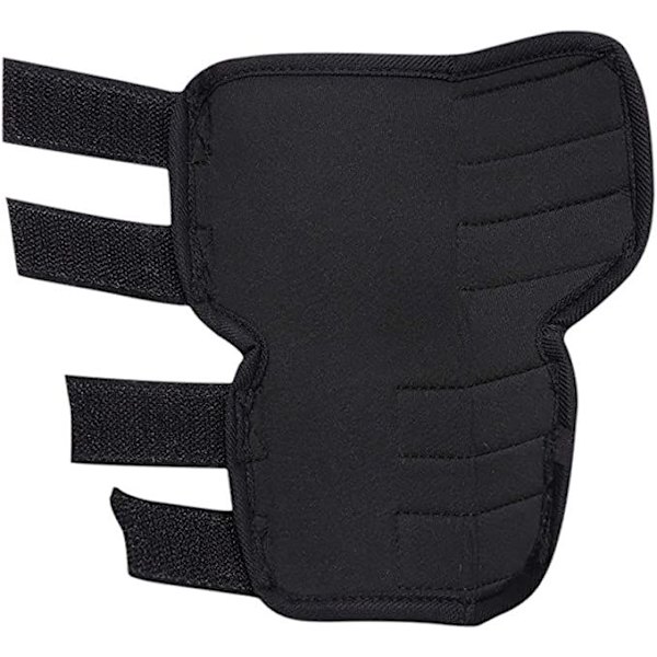 Reflekterende hundebenstøtte (sort) med sikkerhedsreflekterende strimmel til for- og bagbenstøtte til hund. Animal Paw Compression Pack til skader Art