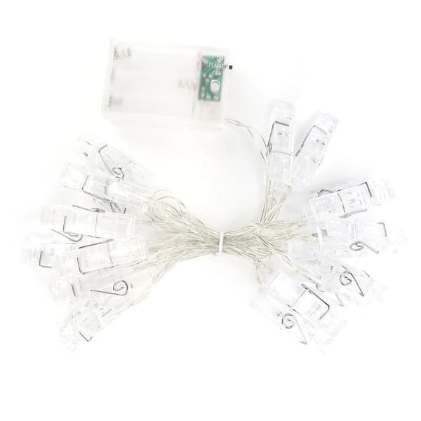 2,2 m Innovative LED fotoklipsnor til indendørs DIY hjem KLB