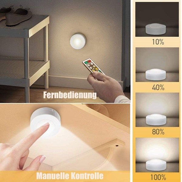 LED-skåpsbelysning med fjärrkontroll, belysning för skåp