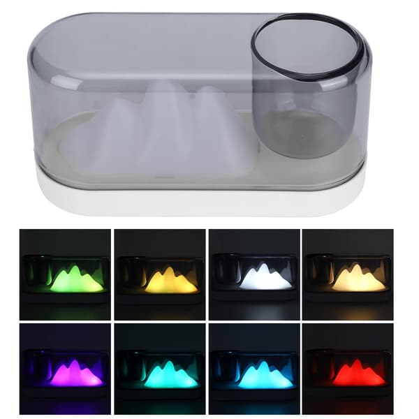 LED-sovelampe, bjergformet bordlampe, USB KLB