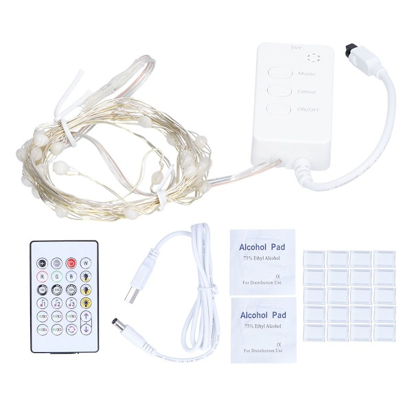 3m 30 LED-valosarja Bluetooth-kuparijouluvalot kaukosäätimellä KLB