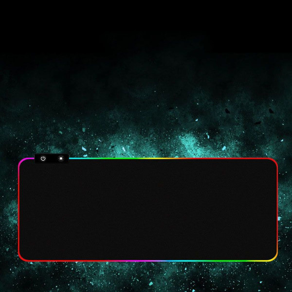 RGB Gaming Musematte LED Myk Ekstra Stor Musematte (800x300mm)