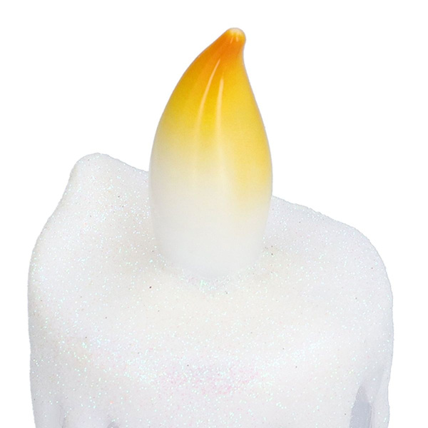 Flamlösa jul-ljus, LED-simulerad låga, tomten KLB