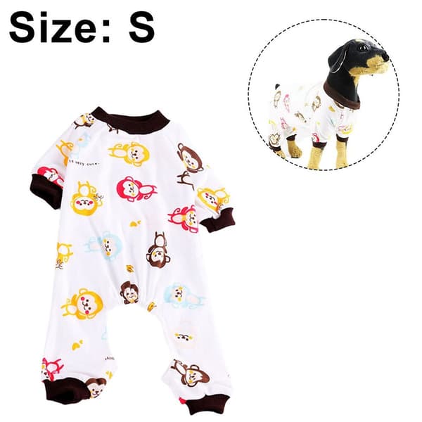 Hundepyjamas for små hunder Chihuahua Pyjamas Cute Warm Tiny S