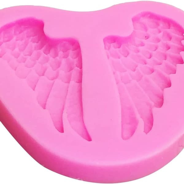 Liten engelvinger silikonform fondantkake