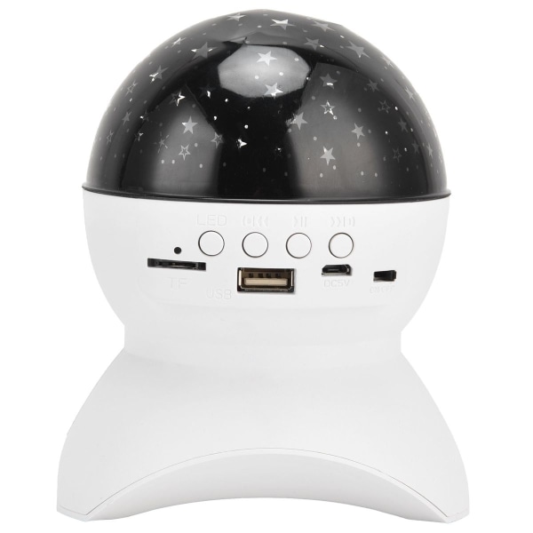 LED-projektorlampa, stjärnhimmel, Bluetooth, minneskort, USB-flash KLB