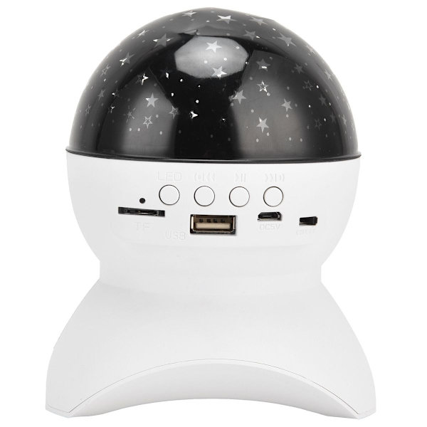 LED-projektorlampe, stjernehimmel, Bluetooth, minnekort, USB-flash KLB