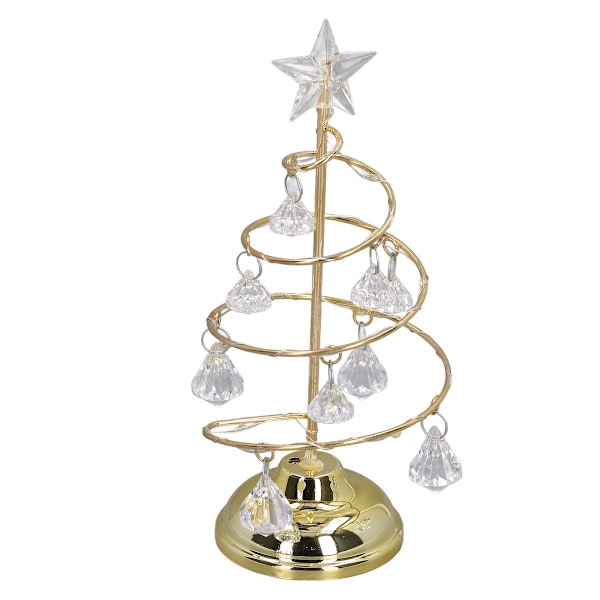 LED juletrelampe liten krystall jern dekorasjonstre KLB