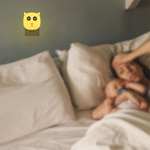 V LED natlys sensorlampe med lysstyring KLB
