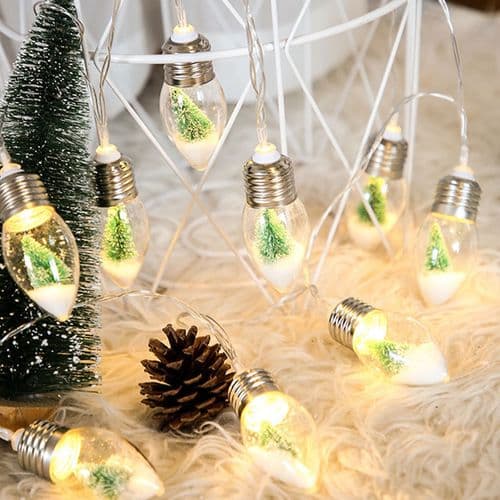 Julepynt - LED batterikasse til juleaften