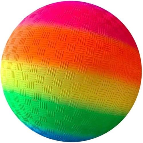Regnbue PVC softball for barn, slitesterk sprettball