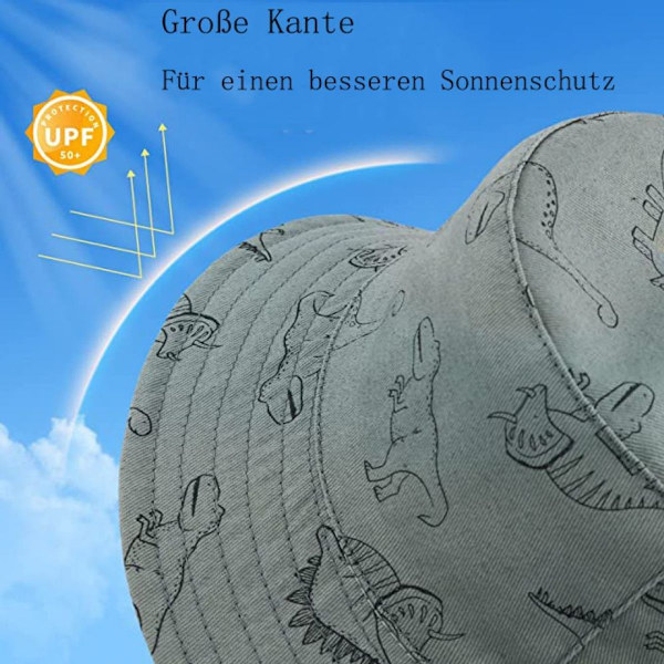 Solhatt Baby Bred Bremskjerm Fiskerhatt Solhatt Bomullhatt KLB