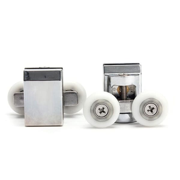 Duschdörr Rulldusch Glidande Dörr Rullar 23mm Ersättningslager Nylon Zin Legering