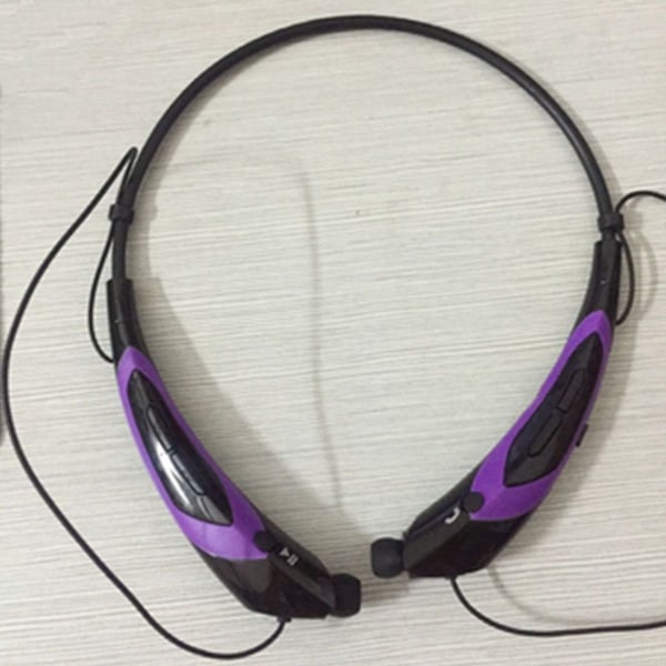 Bluetooth hörlurar, trådlös Bluetooth 4.0 krage lila