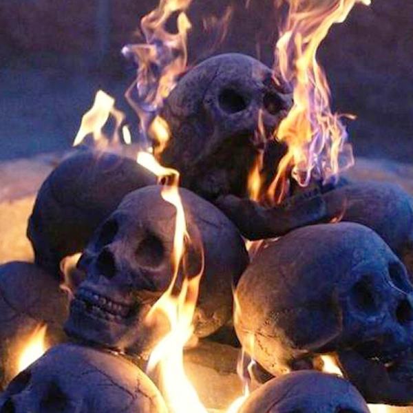 2 kpl keraamiset Halloween-luurangot Realistiset kallopään luut Aaveet