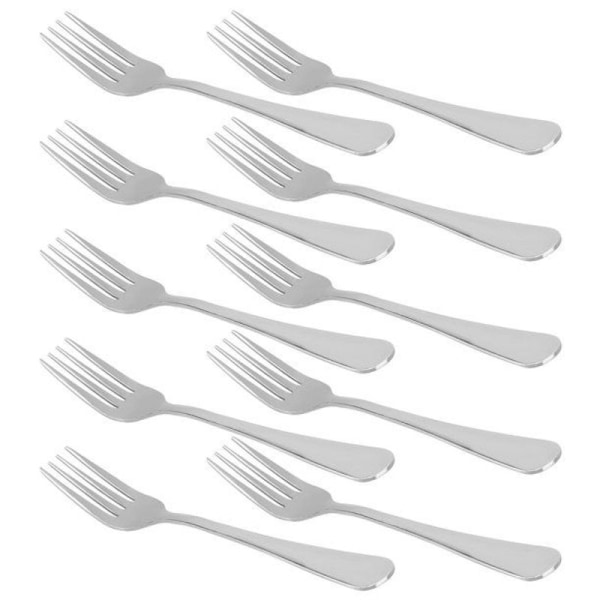 Middagsgafler sett med 10 gafler i rustfritt stål, 7,5 tommer