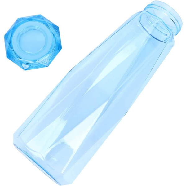 500ML Plastik Vandflaske Lækagesikker Vandkop Bærbar Kop Drikkecontainer til Hjem Kontor Sport Bil (Blå)