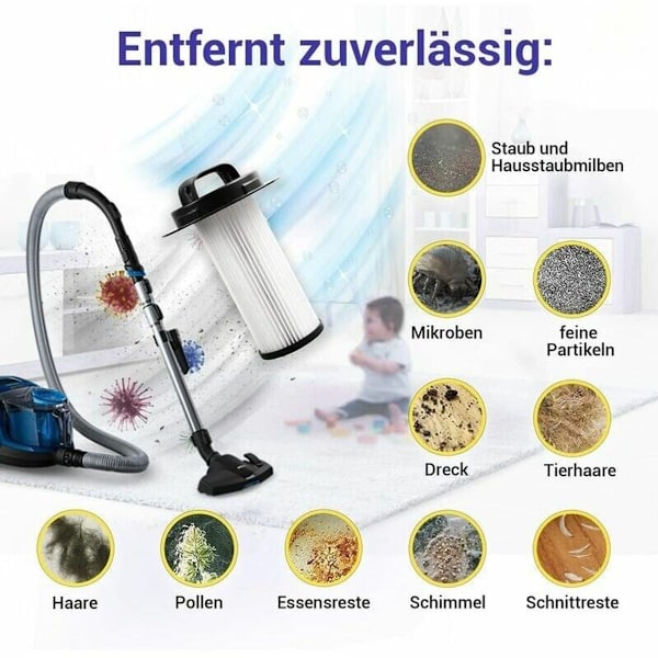 Reservefilter til Philips støvsuger FC9200/9202/9204/9206/9208/9209 Hypa filter