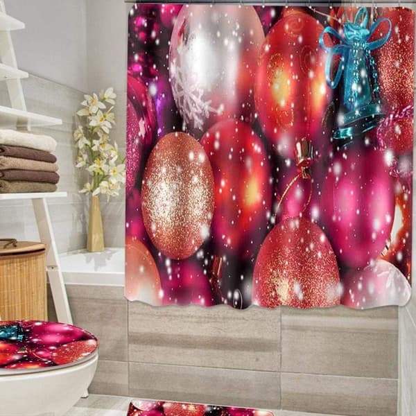 Pcs Elk Pattern Vanntett Dusj Gardiner Julepynt KLB