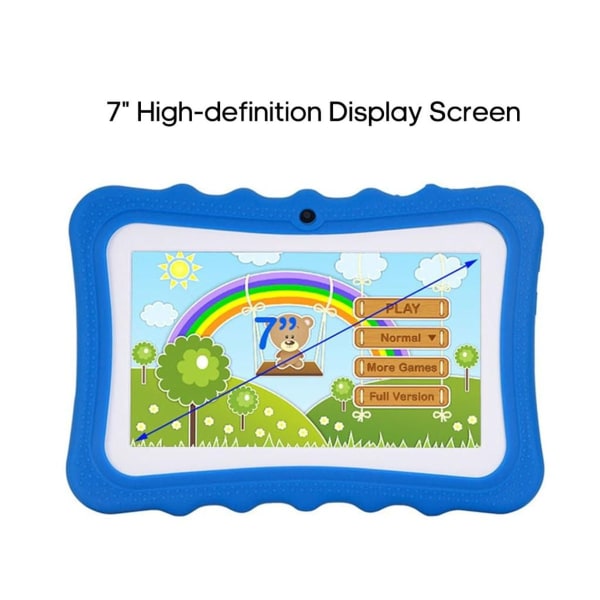 7\" Kids Tablet PC 8GB Quad Core Wi-Fi Tablet PC Pad med støtsikkert KLB