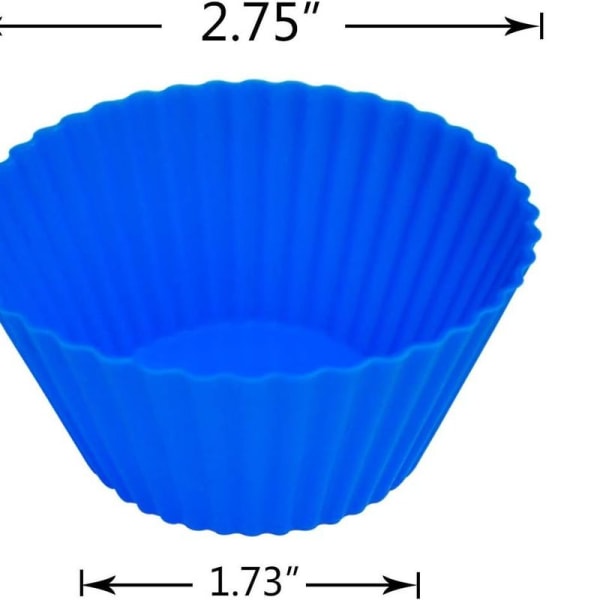 Genanvendelig og nonstick muffin silikoneform i silikone til minikager