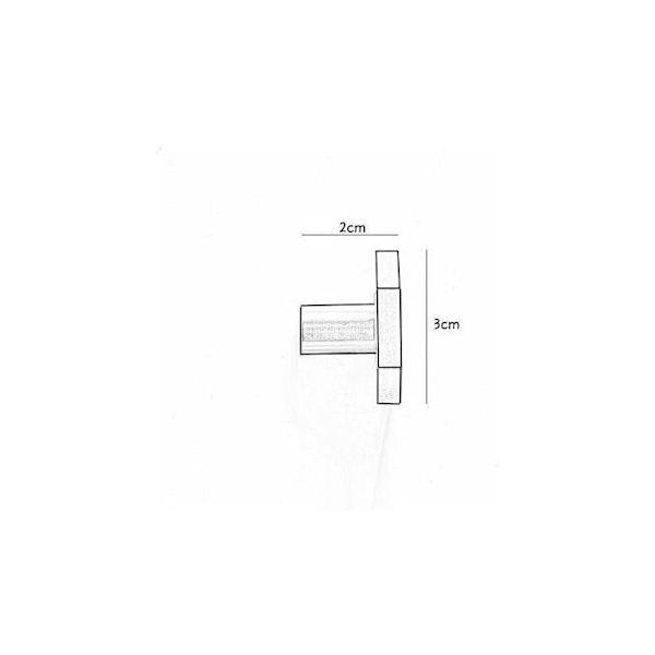Sett med 10, børstet messing møbelknotter, gull kommode skuffeknotter, for skap, skap, bad, bad og kjøkken, 34 x 20mm (sekskant) KLB