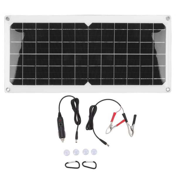 10W solcellepanel 43,5x20cm vanntett USB-utgang lett KLB