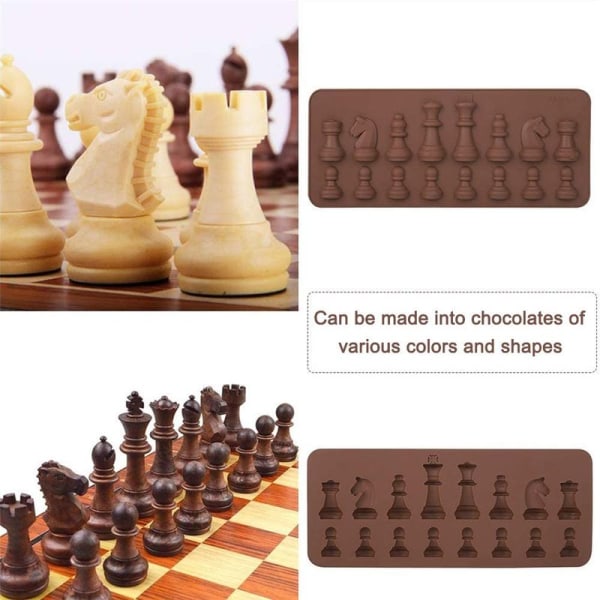 Silikone Skakbrik Form International Skak Former Chokolade Kage Gele
